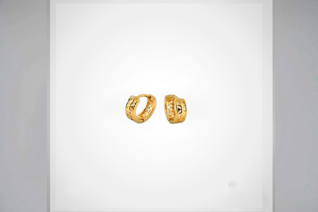 Argolla Huggie Silver Gold