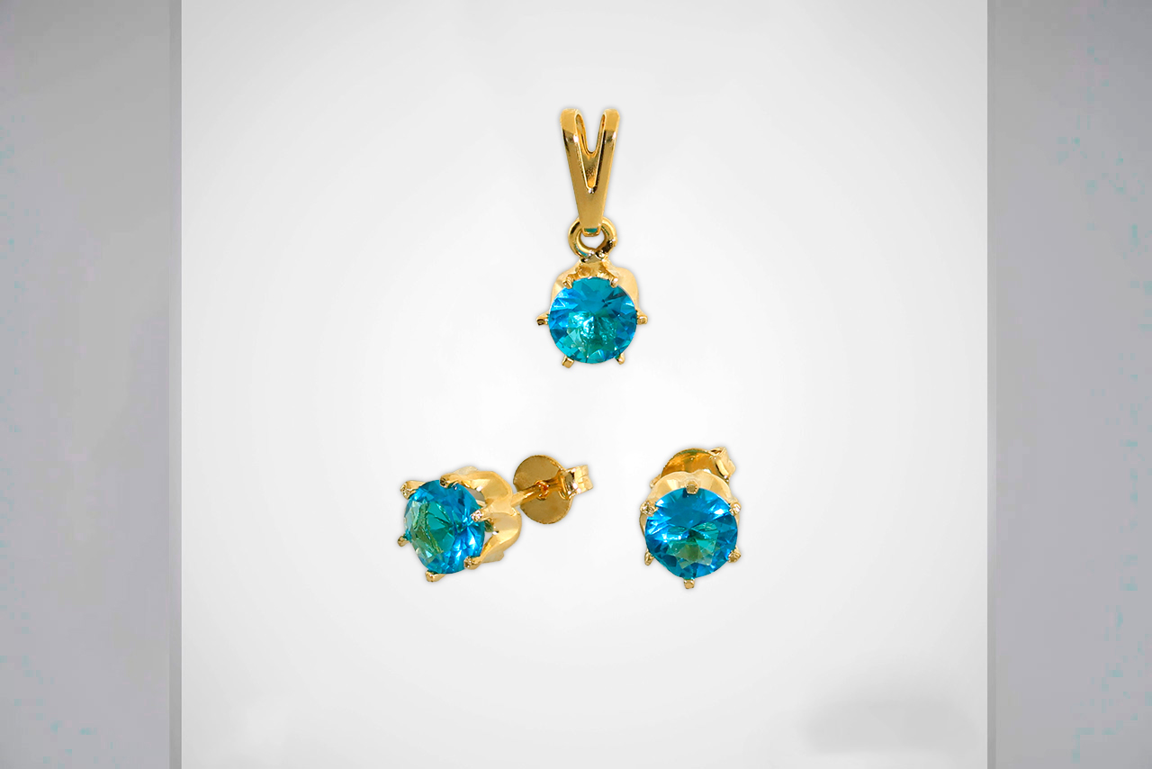 Conjunto Zircones Oval